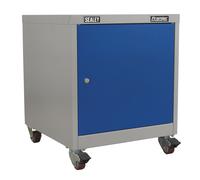 Sealey Mobile Industrial Cabinet API5659 – Premier 1-Shelf Locker, Blue/Grey