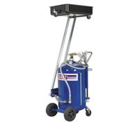 Sealey Mobile Oil Drainer + Probes 80L Cantilever Air Discharge