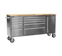 Sealey AP7210SS Mobile Stainless Steel Tool Cabinet 10 Drawer & Cu...