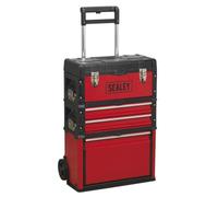Sealey Wheeled Mobile Toolbox AP548 - Steel/Composite, 3-Compartment 490mm