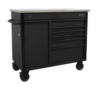 Sealey Mobile Tool Cabinet 1120mm with Power Tool Charging Drawer AP4206BE