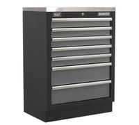 Sealey Modular Cabinet 7 Drawers Fitted With Ball-Bearing Slides 680mm APMS62