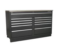 Sealey Modular Floor Cabinet 11 Drawer 1550mm Heavy-Duty APMS04