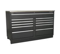 Sealey APMS04 Modular Floor Cabinet 11 Drawer 1550mm Heavy-Duty