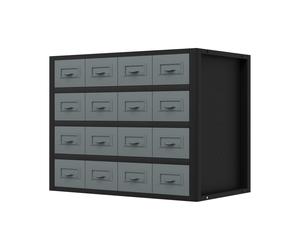 Sealey Modular Racking Mid Unit 16 Small Drawers 580mm, Large