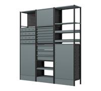 Sealey Modular Racking System Combo 1.74m Shelfs Drawers & Cupboards APMRSTACK1