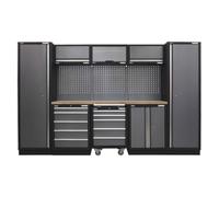 Sealey Modular Storage System Combo - Pressed Wood Worktop - APMSSTACK03W