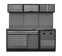 Sealey Modular Storage System Combo - Stainless Steel Worktop Apmsstack14Ss
