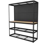 Sealey Heavy-Duty Modular Workbench with Racking & Pegboard - 300kg Capacity Per Level - APMWB1