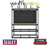 Sealey Modular Workbench Heavy-Duty Racking Pegboard 1820mm 300kg Capacity