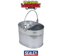 Sealey Mop Bucket 13ltr Galvanized Water Container Quality Work Tools BM08