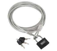 Sealey Shgcl3 Motorcycle Cable Lock 3M