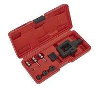 Sealey Motorcycle Chain Splitter/riveting Tool Set - Heavy Duty Black Smc4