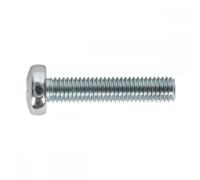 Sealey MSP525 Machine Screw M5 X 25Mm Pan Head Pozi Zinc Pack Of 50