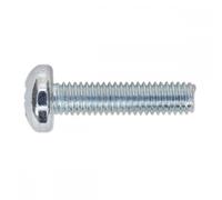 Sealey MSP625 Machine Screw M6 X 25Mm Pan Head Pozi Zinc Pack Of 50