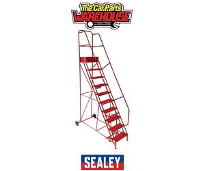 Sealey MSS10 Mobile Safety Steps 10-Tread / Ladder / Platform