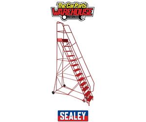 Sealey MSS13 Mobile Safety Steps 13-Tread / Ladder / Platform
