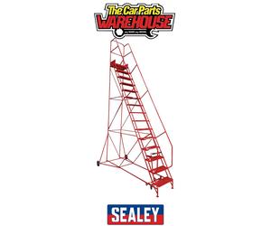 Sealey MSS15 Mobile Safety Steps 15-Tread / Ladder / Platform