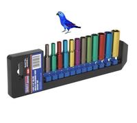 Sealey Multi Coloured DEEP Socket Set 12pc 1/4"Sq Drive METRIC Wall Drive AK282D