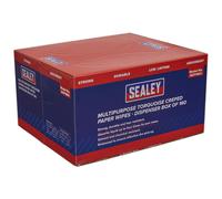 Sealey Multipurpose Paper Wipes In Dispenser Box - Turquoise 160 Sheets Scp1601