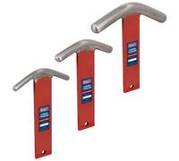 Sealey 3 Piece Curved T Dollies Set for Sheet Metal Forming