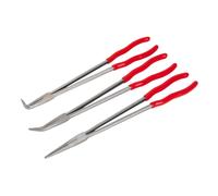 Sealey Needle Nose Pliers Set 3Pieces Extra-Long 400mm For a Full Grip AK8576
