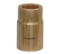 Sealey Non Sparking Socket 15mm 1/2"D WallDrive 12 point Beryllium Copper NS048