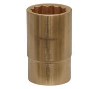 Sealey Non Sparking Socket 18mm 1/2"D WallDrive 12 point Beryllium Copper NS051