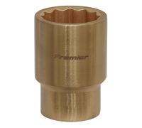 Sealey Non Sparking Socket 22mm 1/2"D WallDrive 12 point Beryllium Copper NS055