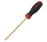 Sealey NS094 Non-Sparking Slotted Screwdriver 6 x 150mm