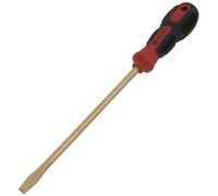 Sealey Ns095 Screwdriver Slotted 8 X 200mm - Non-Sparking
