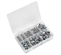 Sealey Nylon Lock Nut Assortment 255 Pieces M4-M16 DIN 985 Metric AB033LN