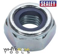 Sealey Nylon Locknut M10 Zinc Pack of 100 Tools Trade Workshop