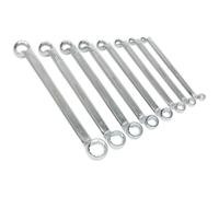 Sealey Offset Double End Ring Spanner Set 8pc Metric