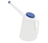 Sealey Oil Container With Flexible Spout & Measuring Scale 3L Blue Lid Jdl3B