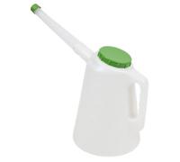 Sealey Oil Container With Flexible Spout & Measuring Scale 3L Green Lid Jdl3G