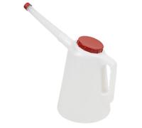 Sealey Oil Container With Flexible Spout & Measuring Scale 3L Red Lid Jdl3R