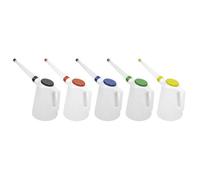 Sealey 5 Piece Colour Coded Flexible Spout Oil Container Set
