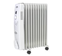 Sealey Oil Filled Radiator 2500W/230V 11 Element Safety Tip-Over Switch RD2500