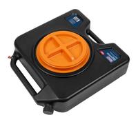 Sealey Oil/Fluid Drain Pan & Recycling Container, 15L - Wheeled - DRP44, black