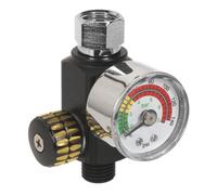 Sealey On-Gun Air Pressure Regulator/gauge