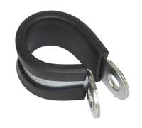 Sealey P Clip 25 Pieces Rubber Lined 21mm Zinc Plated Hose Pipe Clamp Pcj21