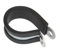 Sealey P Clip 25 Pieces Rubber Lined 35mm Zinc Plated Hose Pipe Clamp Pcj35
