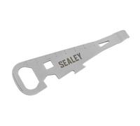 Sealey Paint Can Opener Multi-Tool 7-In-1 Versatile Stainless Steel Pocket-Sized