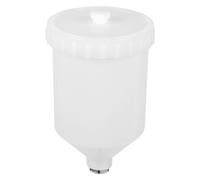 Sealey Paint Spray Gun Pot With Brass Fitting 600Ml - White