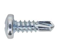 Sealey SDPH4213 Self Drilling Screw 4.2 x 13mm Pan Head Phillips Zinc D7504N Pack of 100