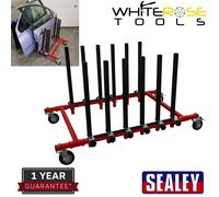 Sealey Panel Storage Rack Mobile Holds 5 Panels Windscreen Sheet Metal Doors