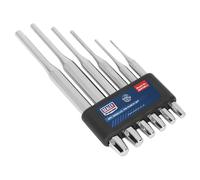 Sealey AK9128 6 Pce Parallel Pin Punch Set Diameter 2-8mm