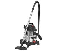 SEALEY PC200SD Vacuum Cleaner Industrial Wet & Dry 20ltr 1250W Stainless Drum