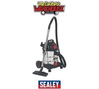 Vacuum Cleaner Industrial 20L 1400W/230V Stainless Drum Auto Start